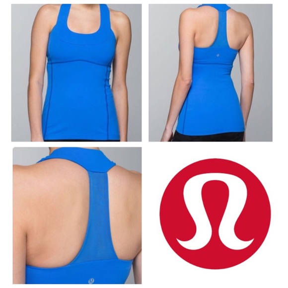 lululemon athletica Tops - Lululemon Scoop Neck Tank *Luon - Pipe Dream Blue